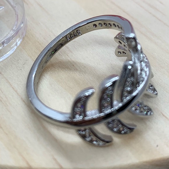 Silver CZ Resizable Ring - Picture 5 of 8